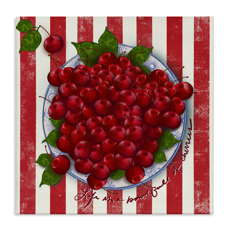 «Life Is Bowl Of Cherries», conception par Lori Mosley, H 17 po x l 17 po