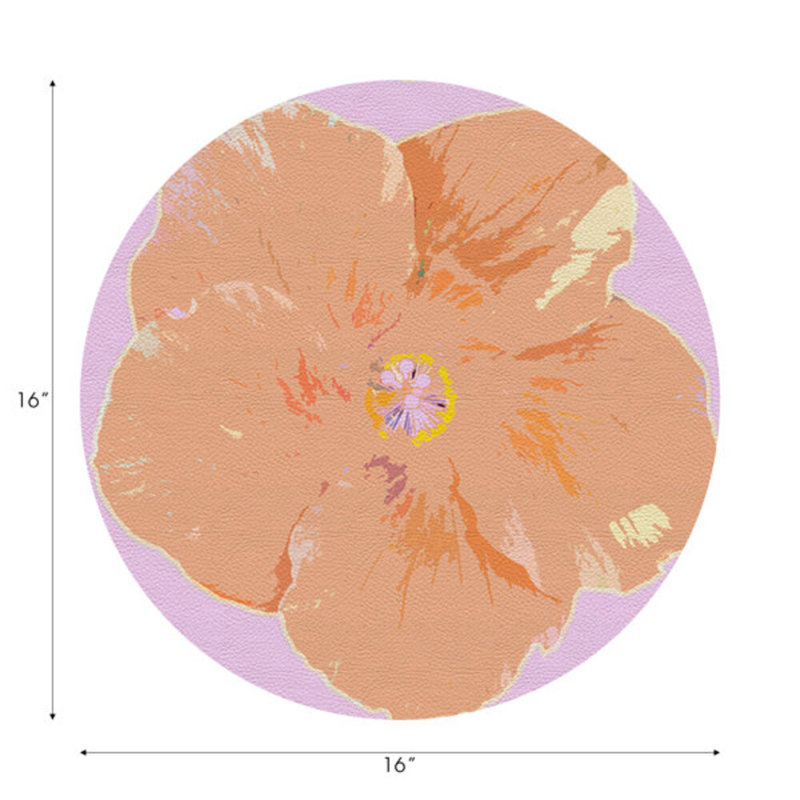 Napperon Hibiscus, Lilas