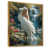 Toile avec cadre flottant or