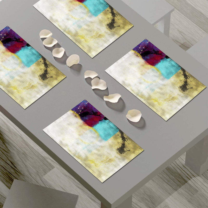Polyester Abstract Rectangle Placemat