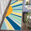 Mignon tapis lavable à la machine Sunburst-206925133
