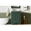 Meuble-lavabo autoportant moderne de 24 po avec lavabo en résine, portes à fermeture douce et rangement spacieux pour des salles de bain élégantes-116332409