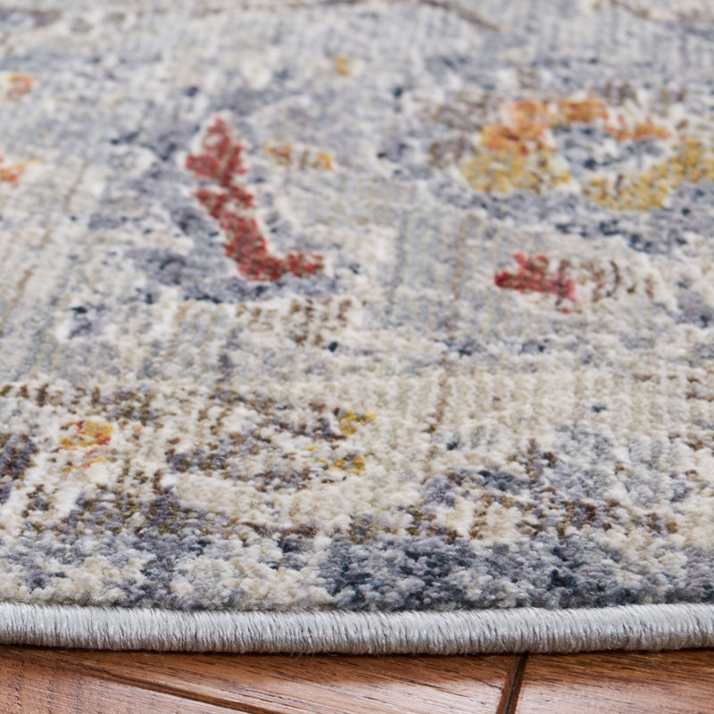 History 500 Performance Oriental Rug, Round 6'7"