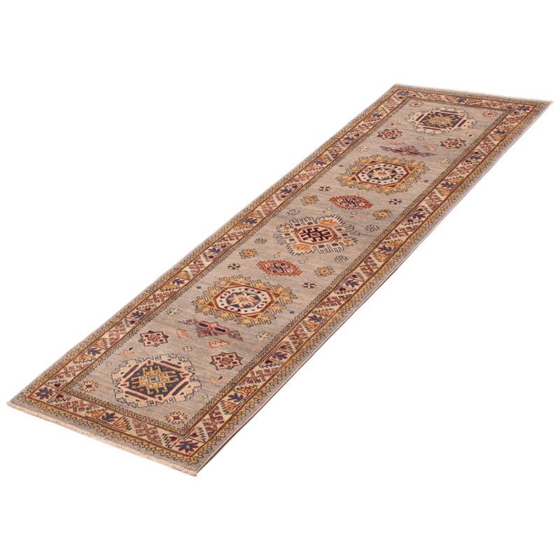 Tapis de couloir gris nouvel âge en laine 2 pi 6 po x 7 pi 10 po Zacorey