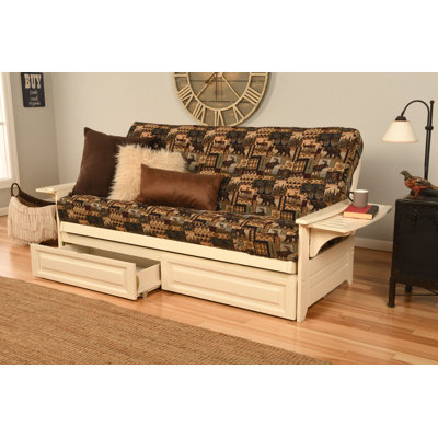 Ensemble de futon avec matelas et tiroir 80 po Johnte