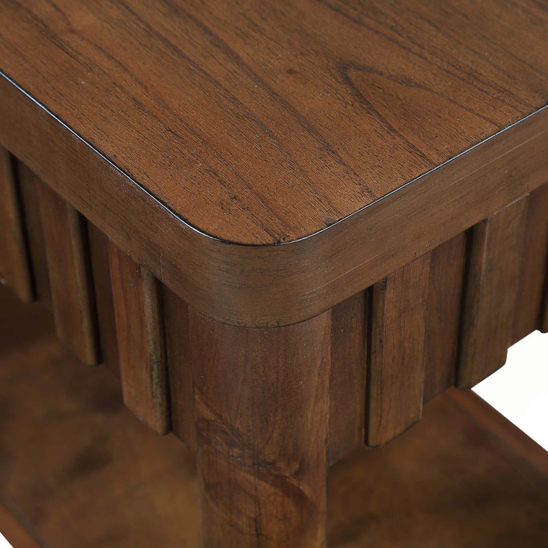 Ensemble de table basse de salon rectangulaire, ensemble de table de salon 3 pièces avec pieds en bois massif, 1 table basse et 2 tables de bout, ensemble de table de thé avec centre en bois, facile à assembler