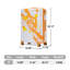 Valise 28 pouces en polycarbonate à coque rigide, grande valise à carreaux avec roues à 360 degrés, orange