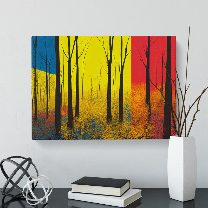 Spring Forest Abstract Vol.1 - Wrapped Canvas, 50cm H x 76cm W x 3cm D