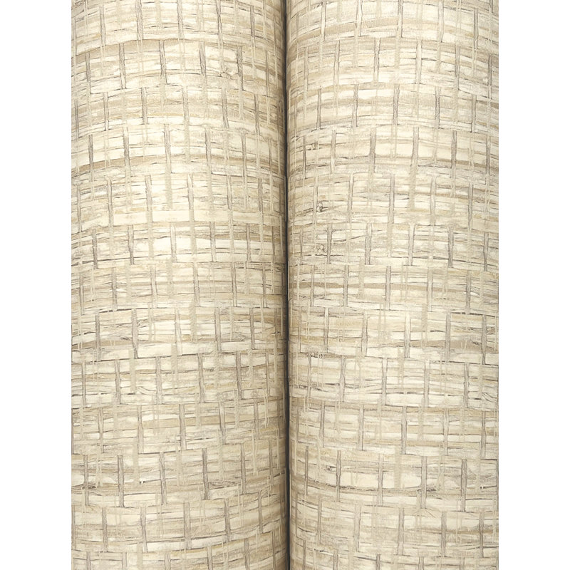 Papier peint tressé, Beige