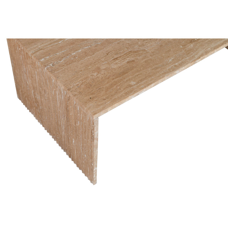 Table basse Jaloni, Travertin beige