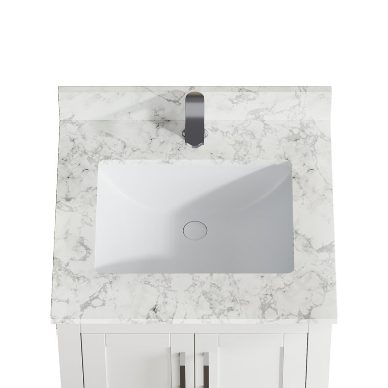 Plateau de meuble-lavabo 24 po avec lavabo simple 24 po