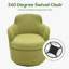 Fauteuil demi-tonneau pivotant rembourré Teddy (2 pièces)-133228037