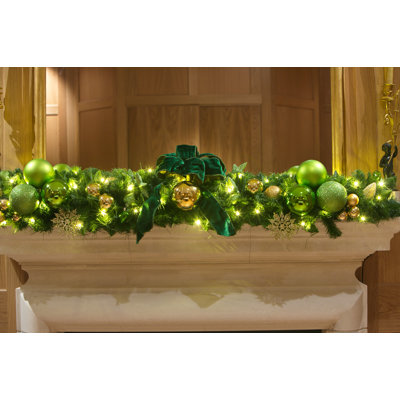 135cm Lighted Faux Pine Garland with Lights