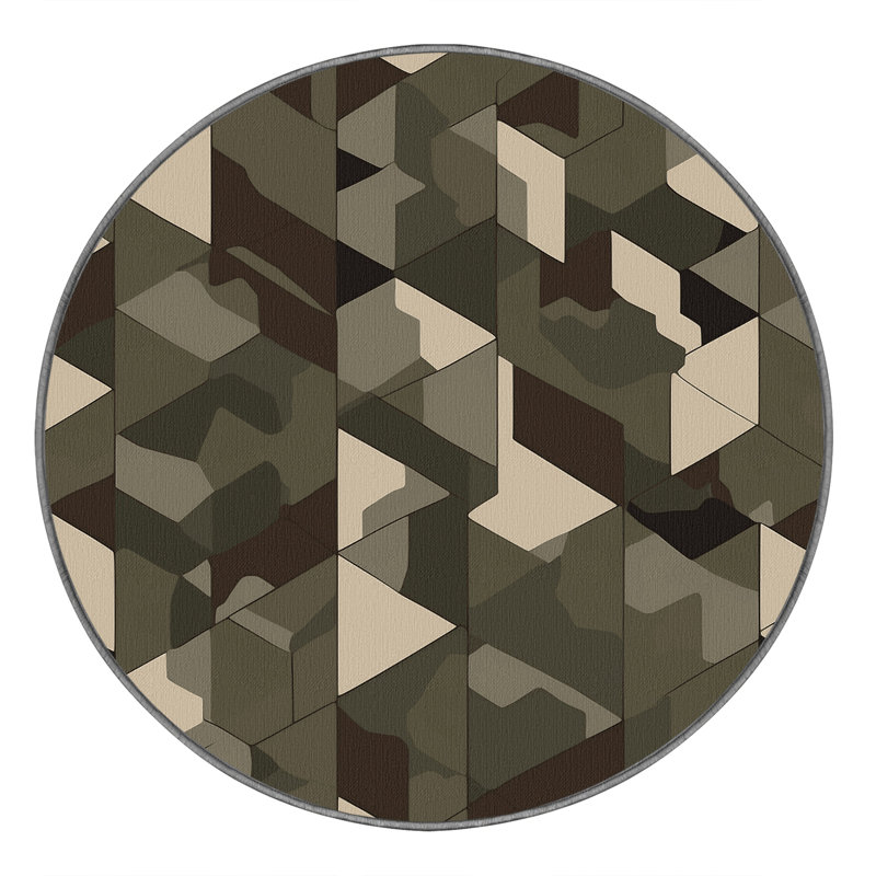 Flank Route Rug, Round 8'