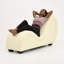Faux Leather Chaise Lounge-114456911