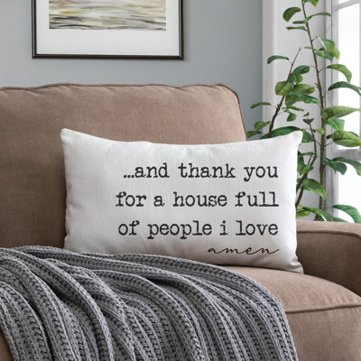 Cotton Blend Throw Pillow