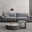 Canapé modulaire en polyester 110,24 po gris-129442263