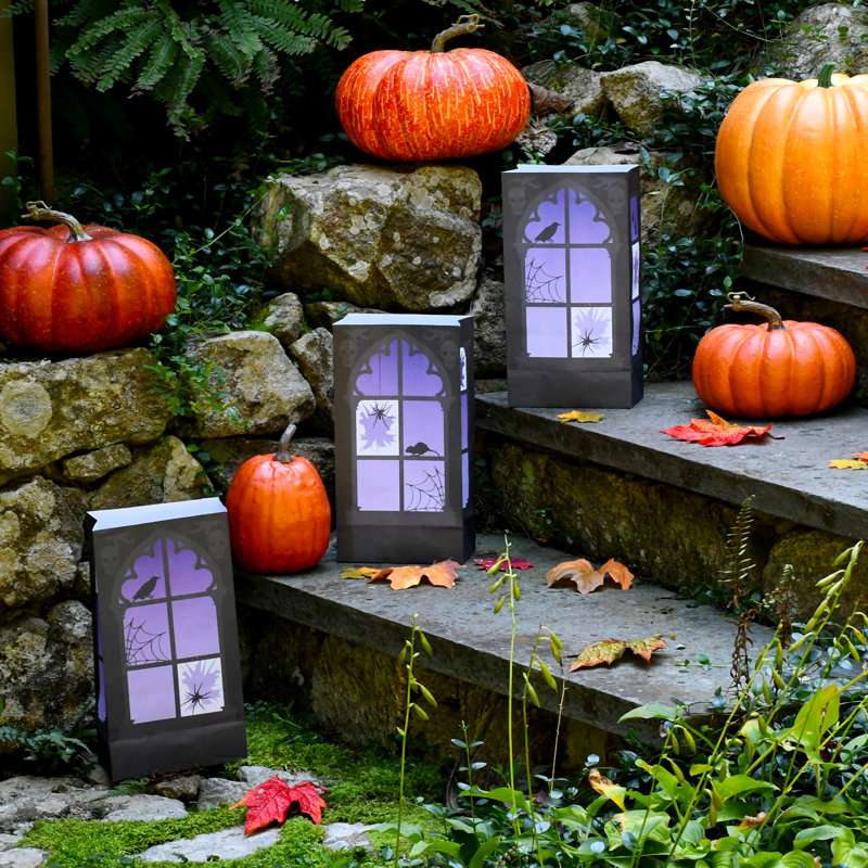 Sacs en papier pour fenêtre Haunted Luminaria
