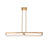 Mingle 2-Light Linear Pendant - Satin Brass