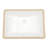 21.5"x15" White Ceramic Rectangular Undermount Bathroom Sink with Overflow