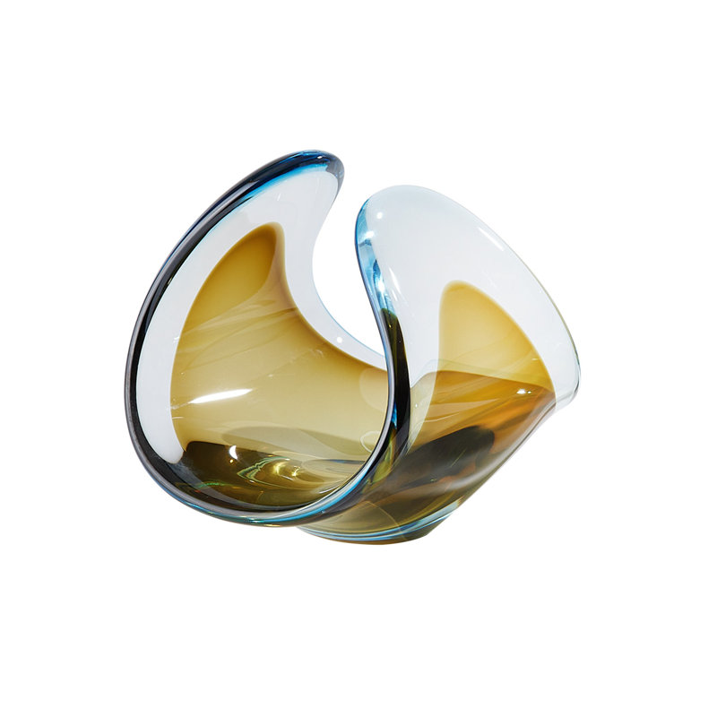 Duet Bowl-Turquoise/Beige