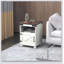 Petite table d'appoint avec rangement, table de bout Farmhouse avec tablette ouverte et placard, table de canapé moderne-163258960
