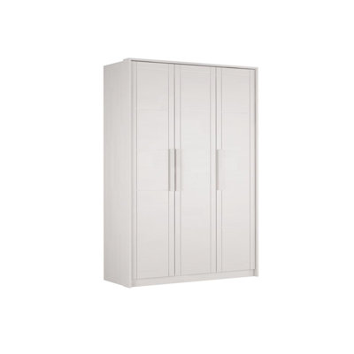 Finleyville 3 Door Solid Wood Wardrobe
