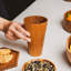 Ensemble de 4 tasses à café en teck-71082299