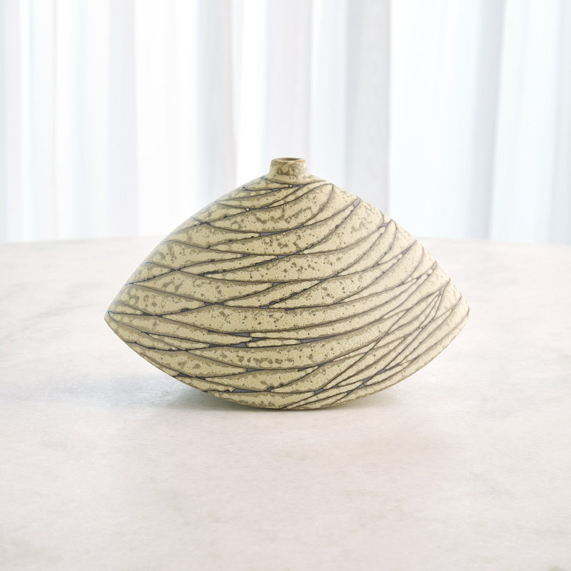 Ceramic / Porcelain Table Vase, Overall Height-  7.75"