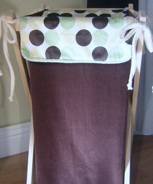 Dot Fabric Laundry Hamper
