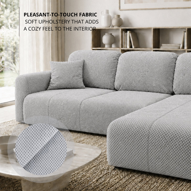 Safila 3 Seater Sofa Bed, Right Hand Facing Corner Sofa