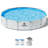 Round Above Ground Pool with Pump-111949933