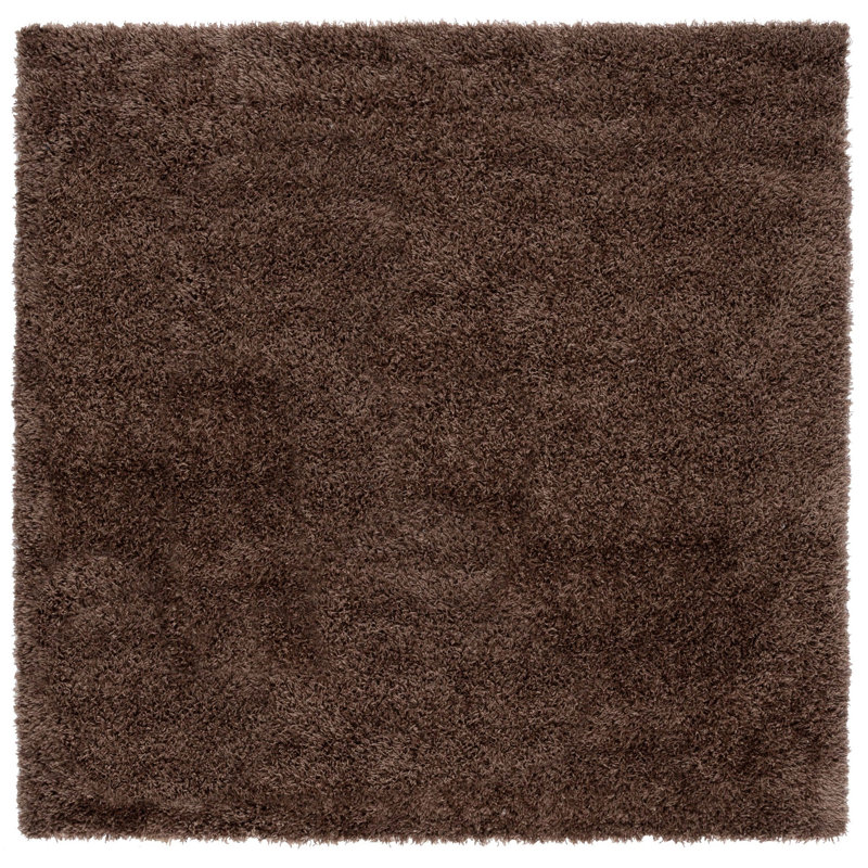 Assar Handmade Tufted Light Brown Area Rug , Square 7'