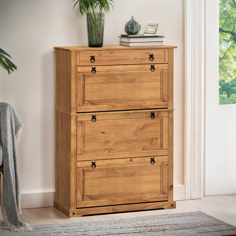 Bayhills Rectangle Accent Cabinet, Brown, Black