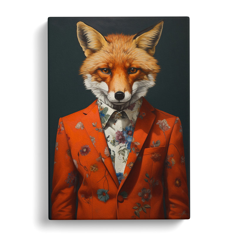 Fox Contemporary - Print, 76cm H x 50cm W x 3cm D