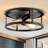 2 Light Farmhouse Flush Mount Ceiling Light-2 Pack (Bulbs Not Included)
