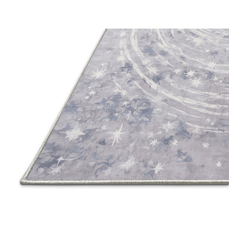 Tapis blanc soyeux et moelleux, Carré 7 pi