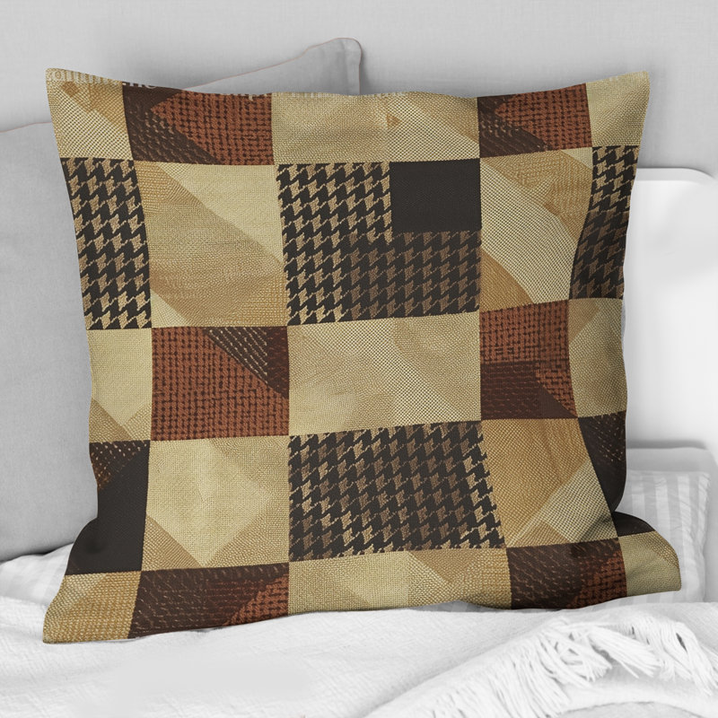 Coussin Brown, H 16 po x l 16 po