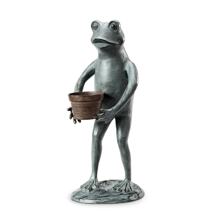 Sculpture de grenouille de jardin