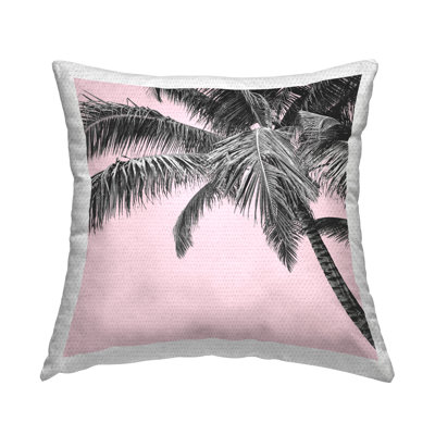 Stupell Industries Tropical Pink Palm Tree Printed Outdoor Throw Pillow Design By Honey Bliss Photography
