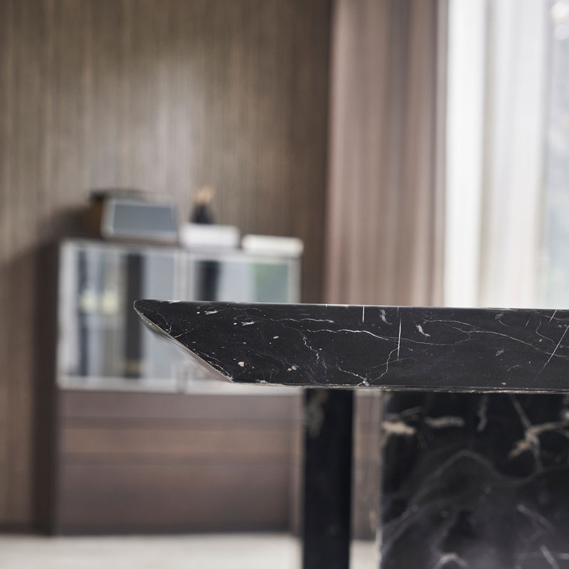 Rectangular with Marble Base Dining Table