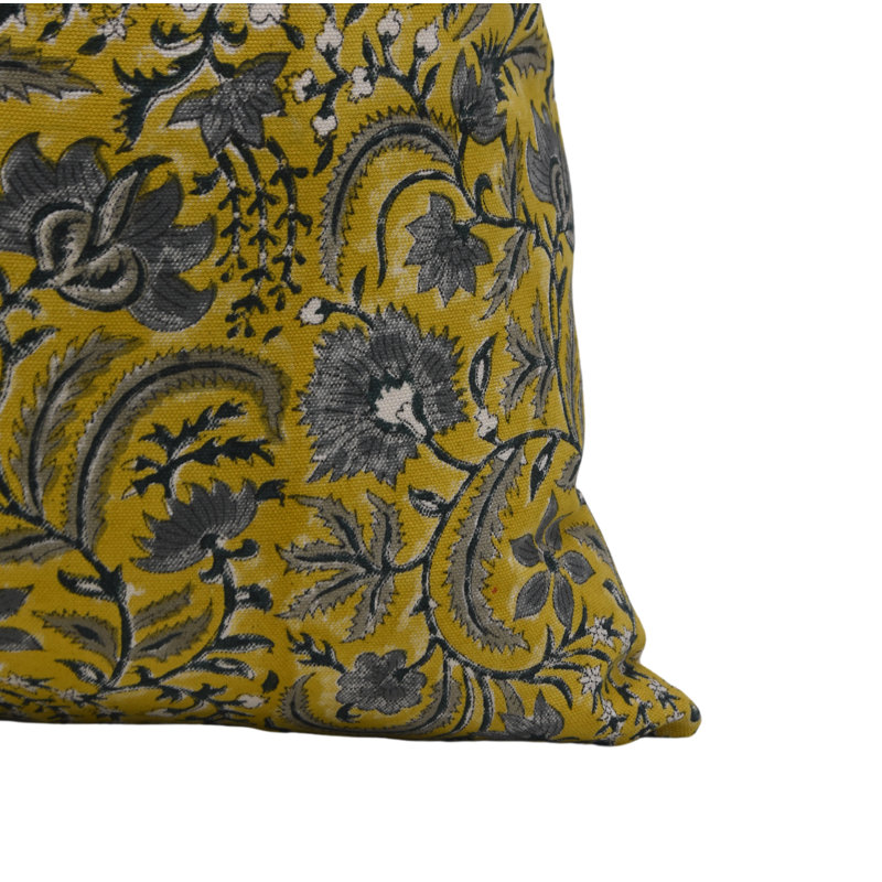 Housse de coussin fait à la main Kundanvan 16 x 16 pouces, H 16 po x l 16 po