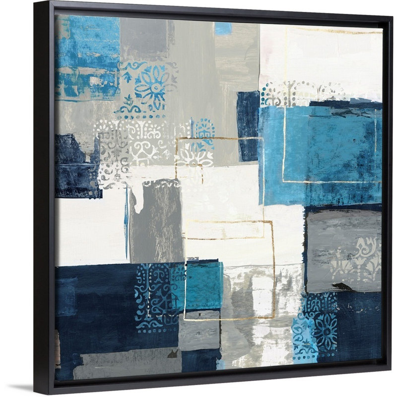 Reproduction d’art sur toile, "Guided II" par Tom Reeves, Toile avec cadre noir, H 32 po x l 32 po x P 1,75 po