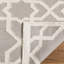 Tapis en laine / coton tissé à la main à plat Rodgers en ivoire / gris-989905886