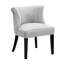 Chaise chic avec dossier courbé et coussin en mousse pour les chambres à coucher-1133357690
