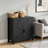 Modern Farmhouse Buffet With 2 Drawers And 2 Doors-234490916