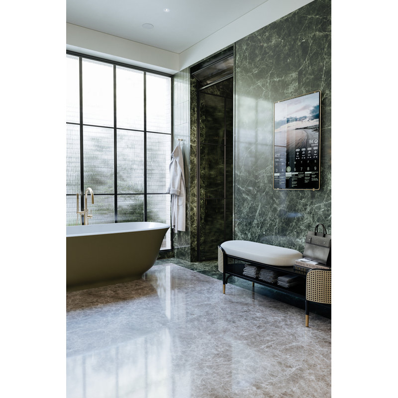 Tenerife™ Single Hole Floor Mount Tub Filler Trim, Matte Black