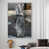 White Floater Framed