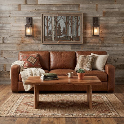 Table basse 51 "en bois massif brun