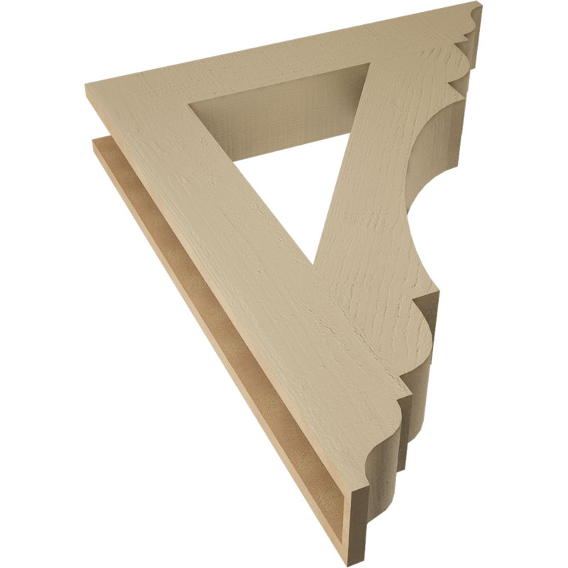 Support en bois de cèdre brut olympique Traditional, H 40 po x l 5,5 po x P 32 po